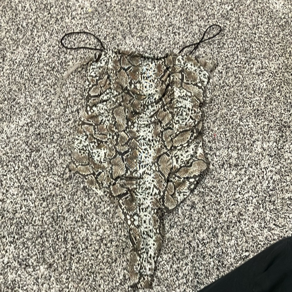 Snakeskin body suit